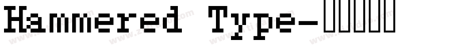 Hammered Type字体转换